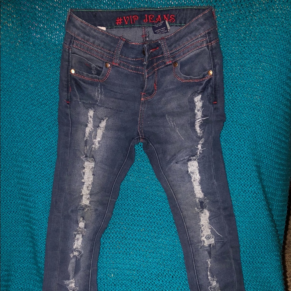 Girls torn jeans